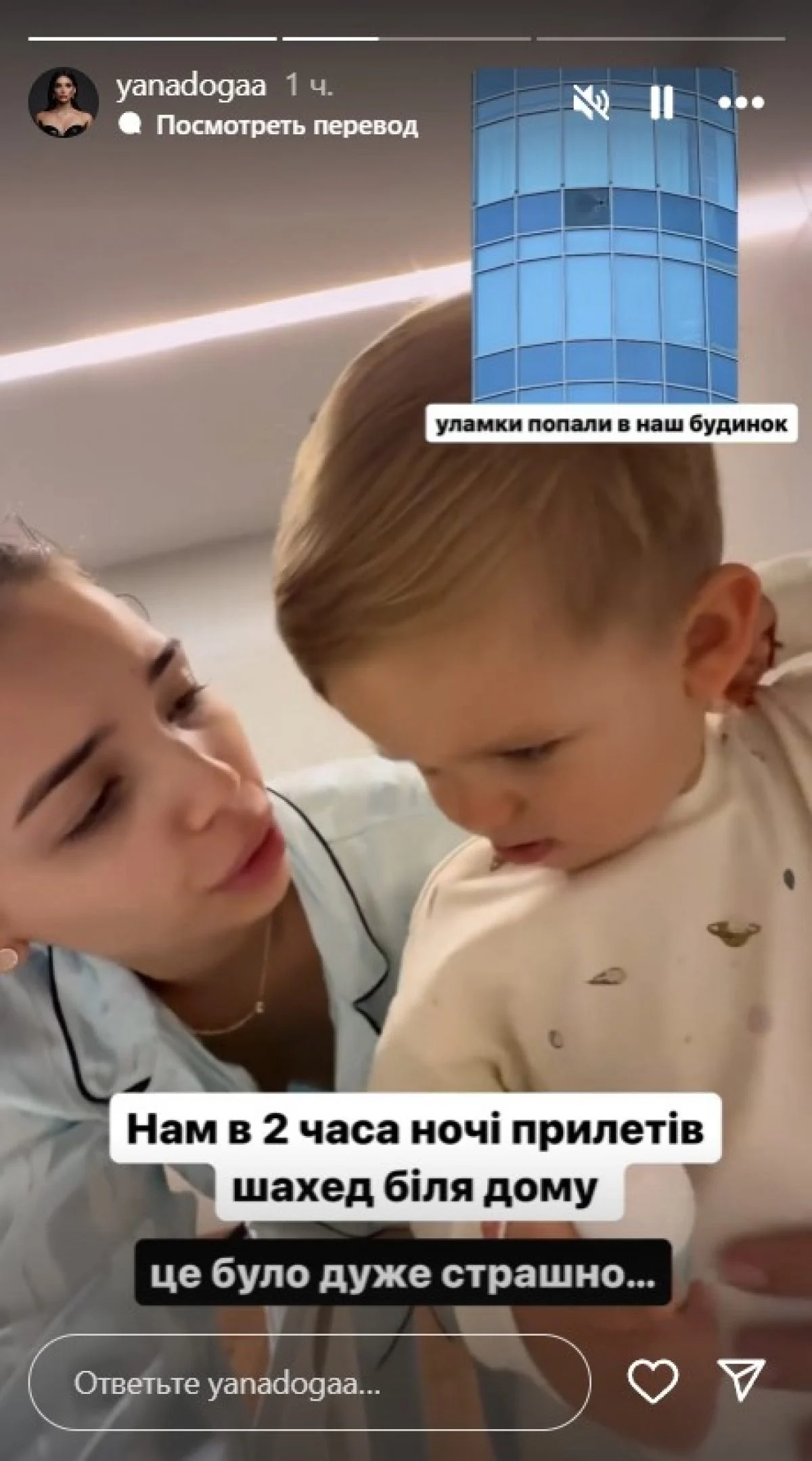 Дога рассказала о повреждениях своего дома
